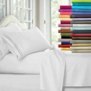 Talrostore מוצרים לבית ולגינה 1800 Series 4 Piece Bed Sheet Set Hotel Luxury Ultra Soft Deep Pocket Bed Sheets